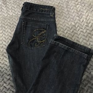 Guess Jeans, Bejeweled, Size 30/31, Colour Dark Denim, Boot Cut